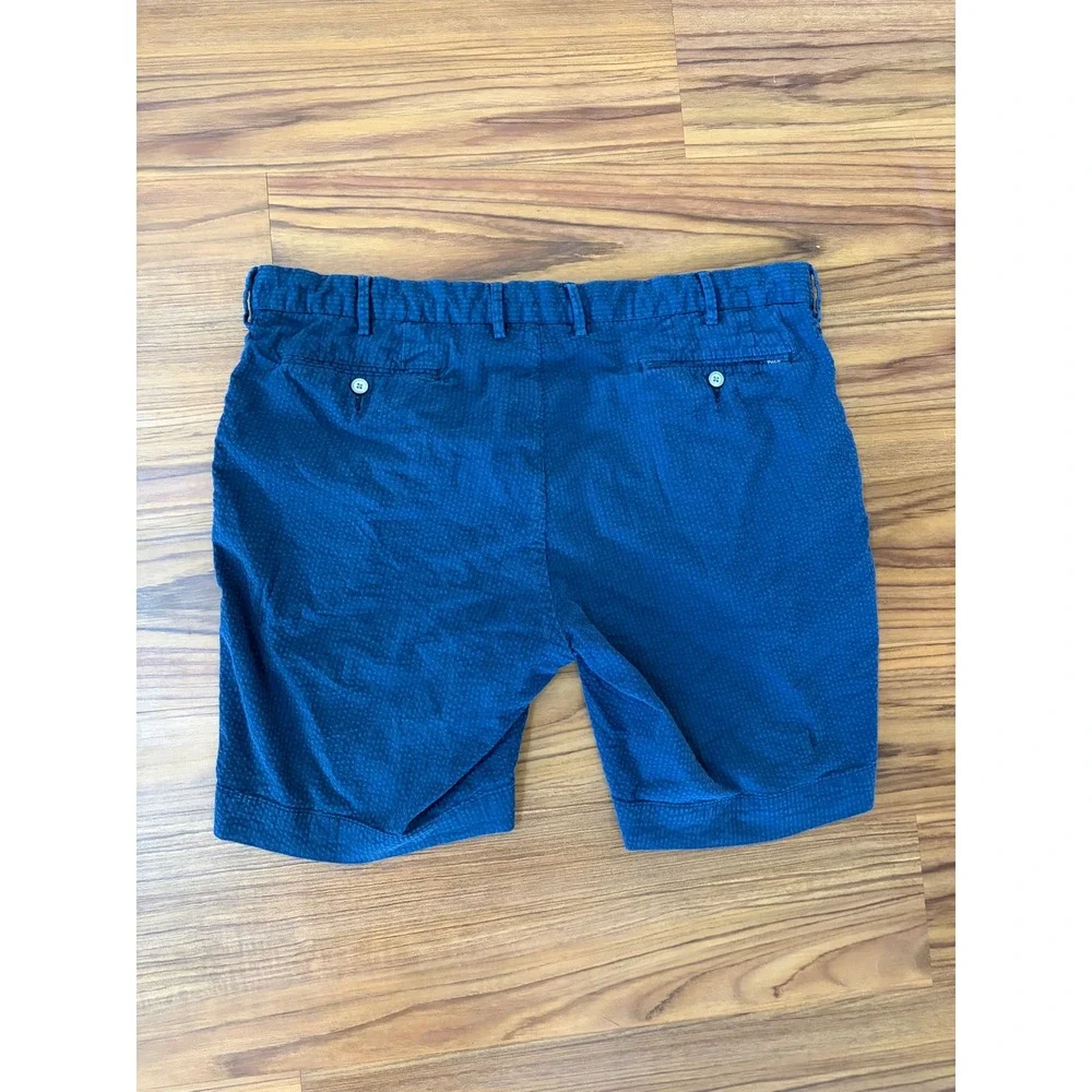Men's Polo Ralph Lauren navy blue seersucker shorts Sz 40